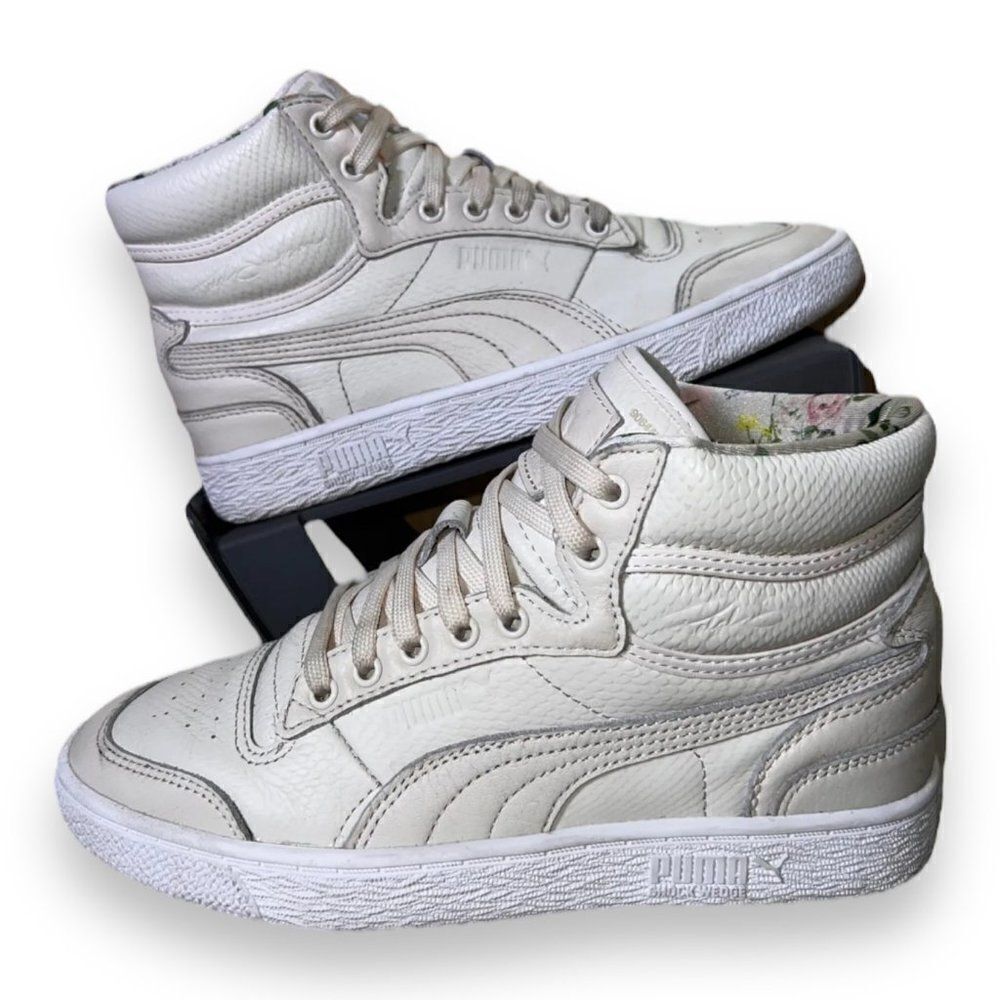 Puma  x Tabitha Simmons Ralph Simpson Leather Pastel‎ Parchment Women's 8